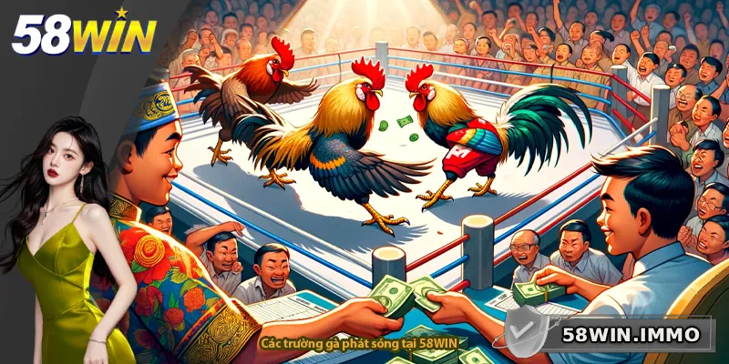 Các trường gà phát sóng tại 58WIN