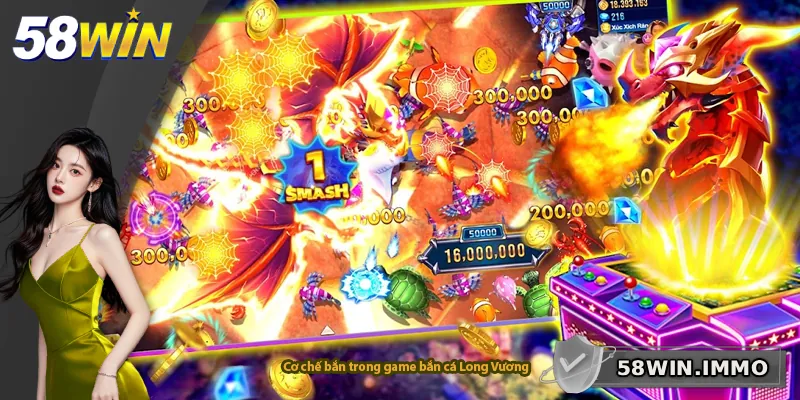 Cơ chế bắn trong game bắn cá Long Vương