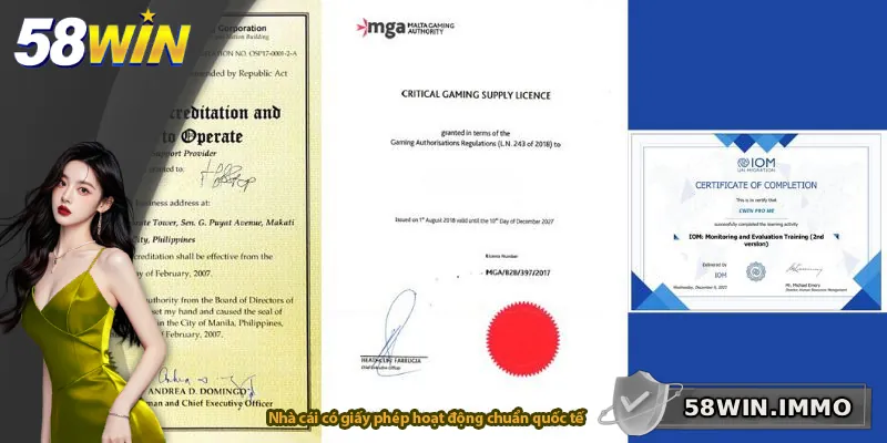 Nhà cái có giấy phép hoạt động chuẩn quốc tế